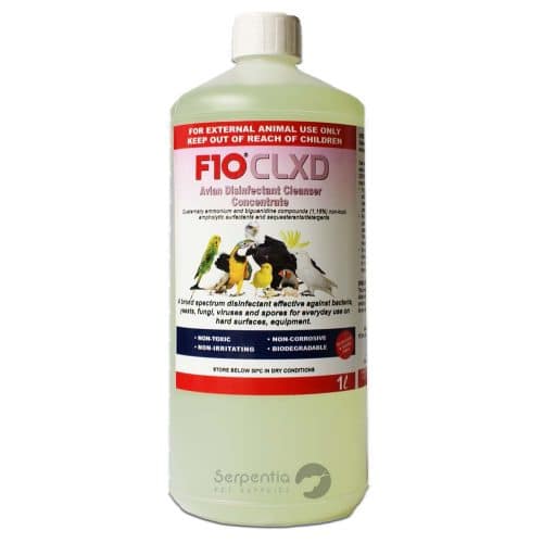 F10 CLXD Avian Disinfectant Cleanser Concentrate 1 litre