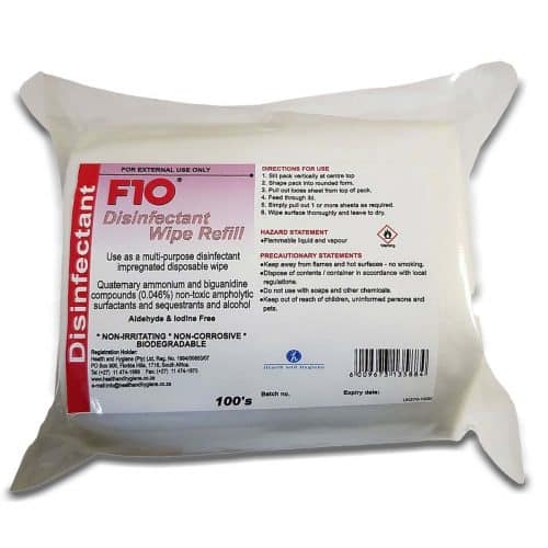 F10 Disinfectant Wipes Refill Pack
