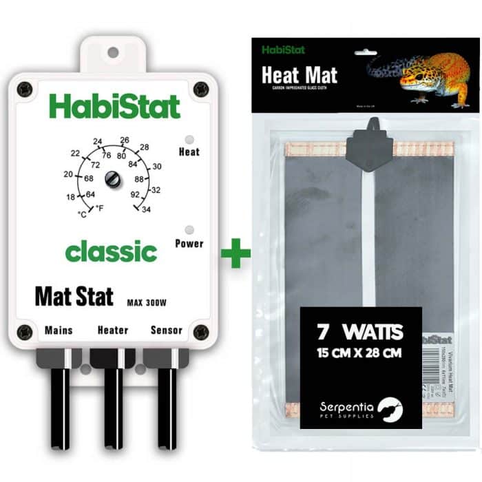 Habistat Mat Stat White and 7 watt Heat Mat Bundle