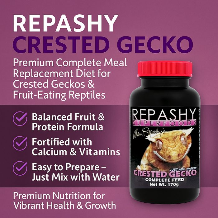 Key benefits of Repashy Crested Gecko Diet 170g fruit-based meal replacement