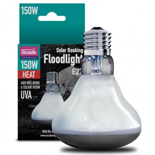 Arcadia Solar Basking Floodlight Reptile Heat Lamp 150 watt
