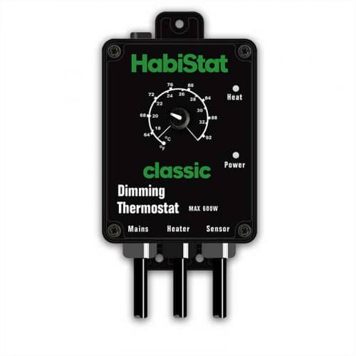 The Habistat Dimming thermostat is designed to offer precise control of incandescent light bulbs but is also suitable for controlling ceramic heaters, heat cables & reptile radiators.
