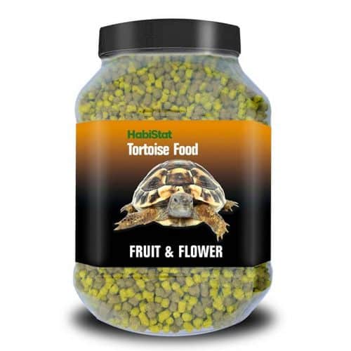 Habistat Fruit & Flower Tortoise Food Dry Pellets 800g Jar