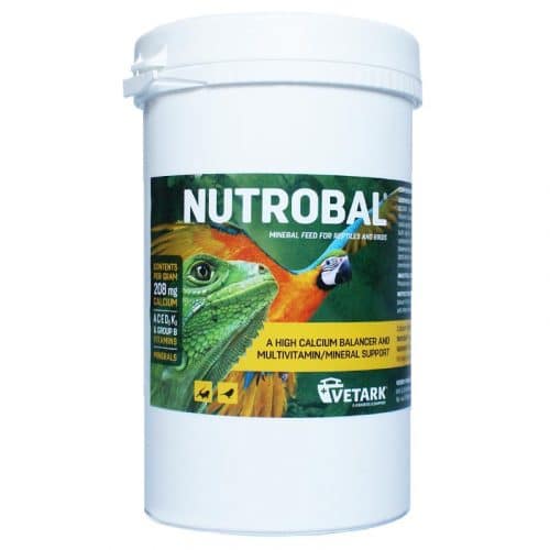 Vetark Nutrobal Calcium and Multivitamin Supplement Feed with Vitamin D3 For Reptiles and Birds | 250g Pot