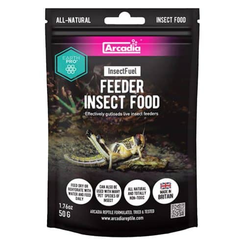 Arcadia Insect Fuel Gut Loader For Live Food Insect Feeders - 50g Packet