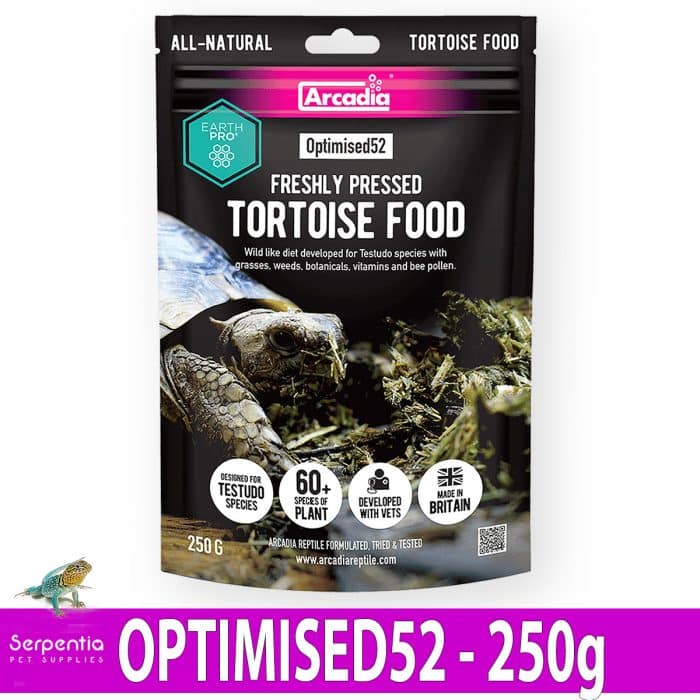 Arcadia Tortoise Food All Natural Diet EarthPro Optimised52 Freshly Pressed 250g