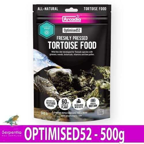 Arcadia Tortoise Food All Natural Diet EarthPro Optimised52 Freshly Pressed 500g