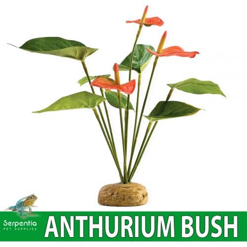 Exo Terra Anthurium Bush Artificial Plastic Vivarium Decoration Plant