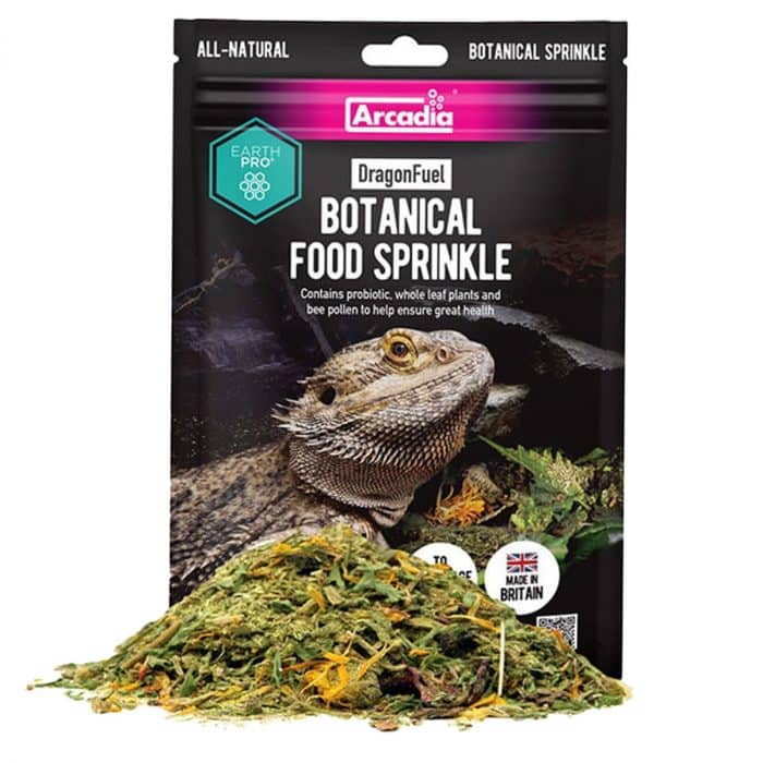 Arcadia EarthPro Dragon Fuel 125g pouch with botanical food mix