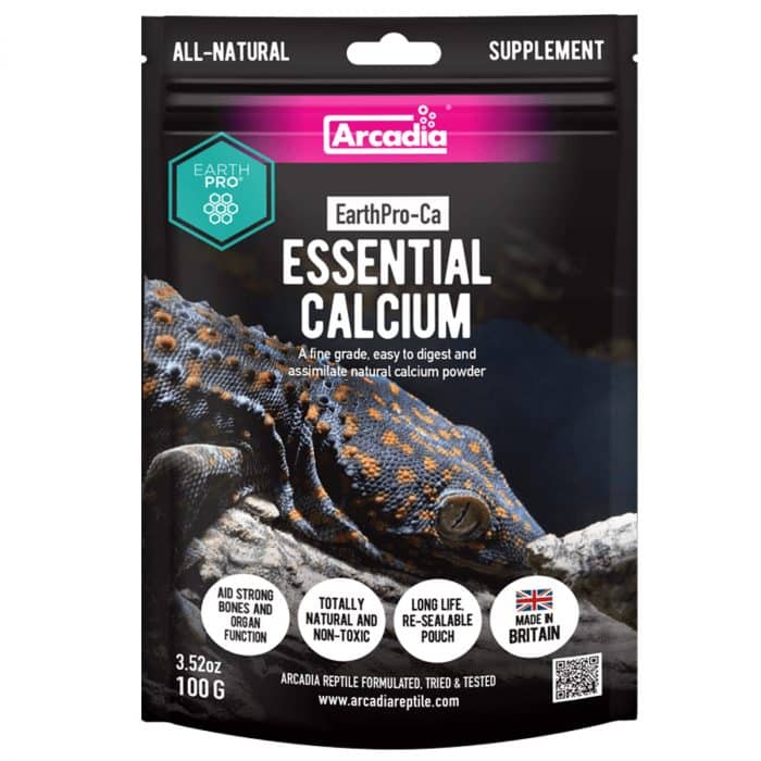 Arcadia EarthPro-Ca 100g pure calcium supplement for reptiles
