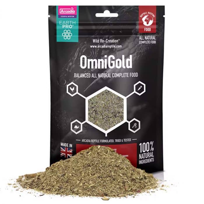 Arcadia EarthPro OmniGold 300g pouch with food mix