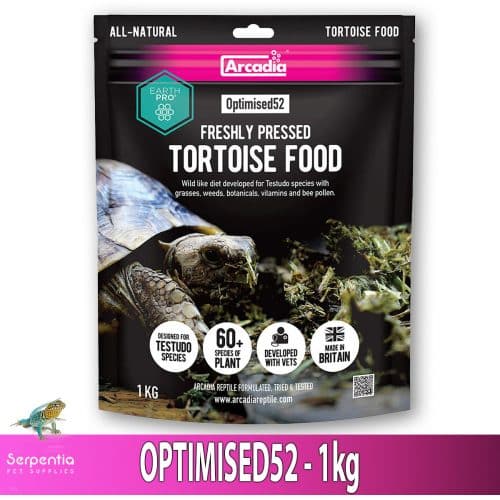 Arcadia EarthPro Optimised52 Tortoise Food 1000g pouch
