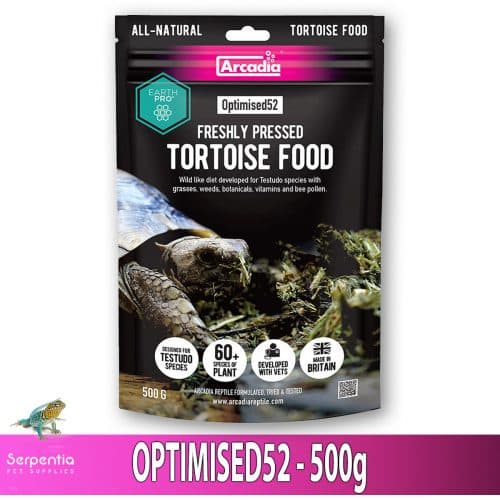 Arcadia EarthPro Optimised52 Tortoise Food 500g pouch