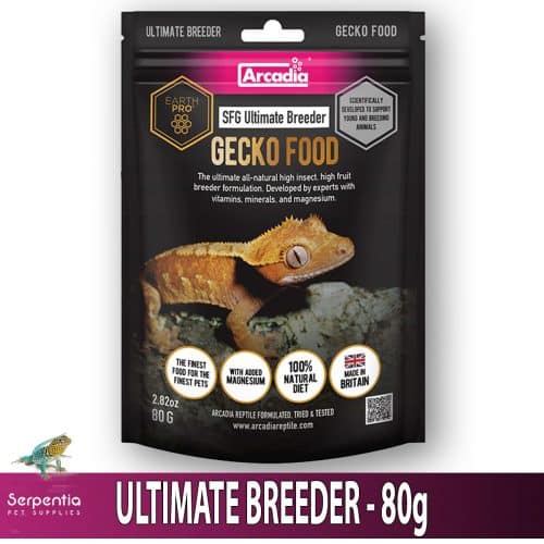 Arcadia Sticky Foot Gold Ultimate Breeder 80g complete gecko food