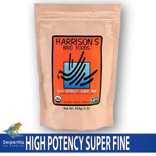 Harrison’s High Potency Superfine 454g organic small bird food.