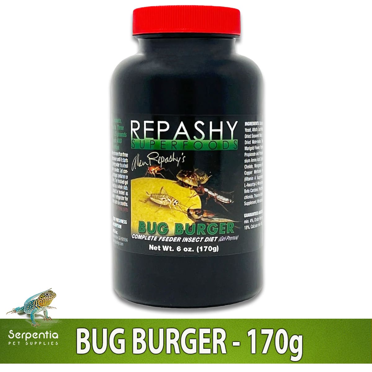 Repashy Bug Burger 170g complete gut-load gel diet for feeder insects
