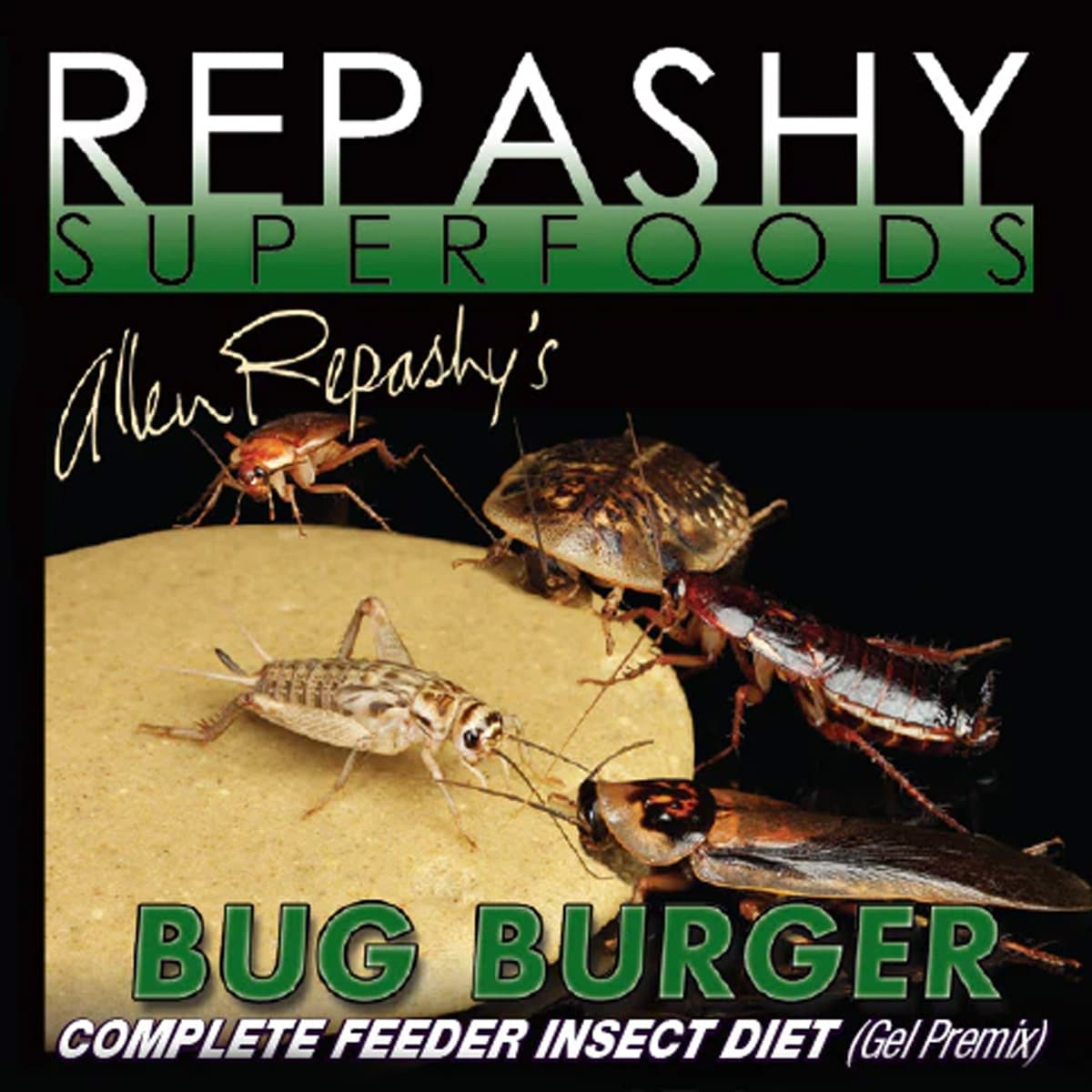 Repashy Bug Burger 170g complete gut-load gel diet for feeder insects label
