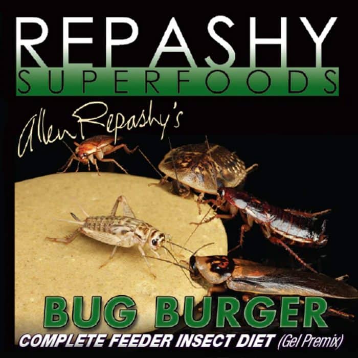 Repashy Bug Burger 340g complete gut-load gel diet for feeder insects label