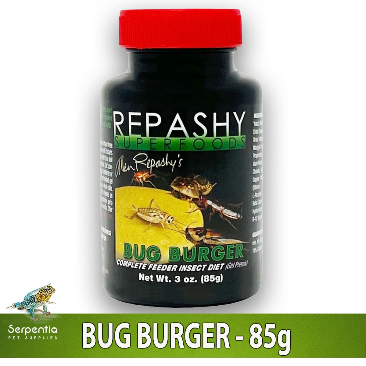 Repashy Bug Burger 85g complete gut-load gel diet for feeder insects