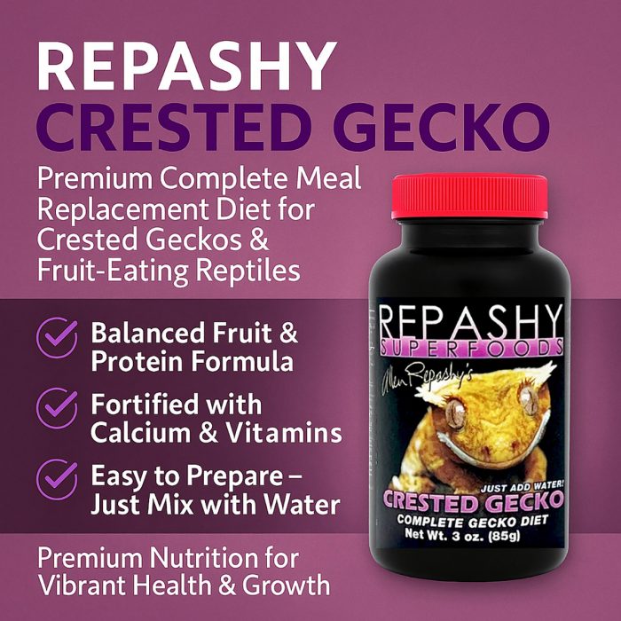Key benefits of Repashy Crested Gecko Diet 85g fruit-based meal replacement