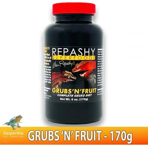 Repashy Grubs N Fruit 170g jar meal replacement powder front image