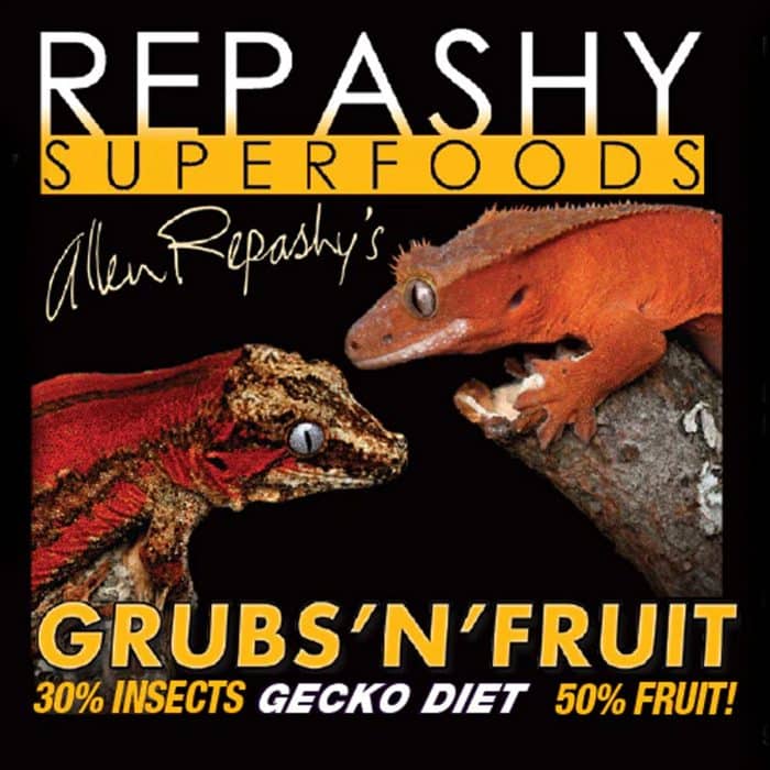 Repashy Grubs N Fruit 340g label close-up