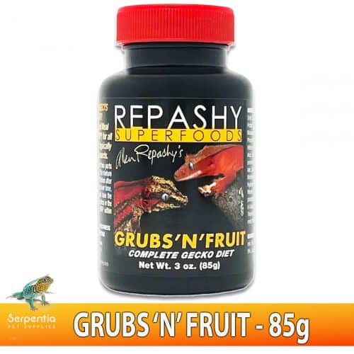 Repashy Grubs N Fruit 85g jar meal replacement powder front image
