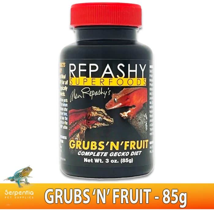 Repashy Grubs N Fruit 85g jar meal replacement powder front image