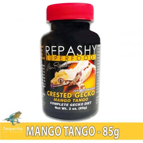 Repashy Mango Tango 85g fruit-based complete meal replacement diet powder for Crested Geckos.