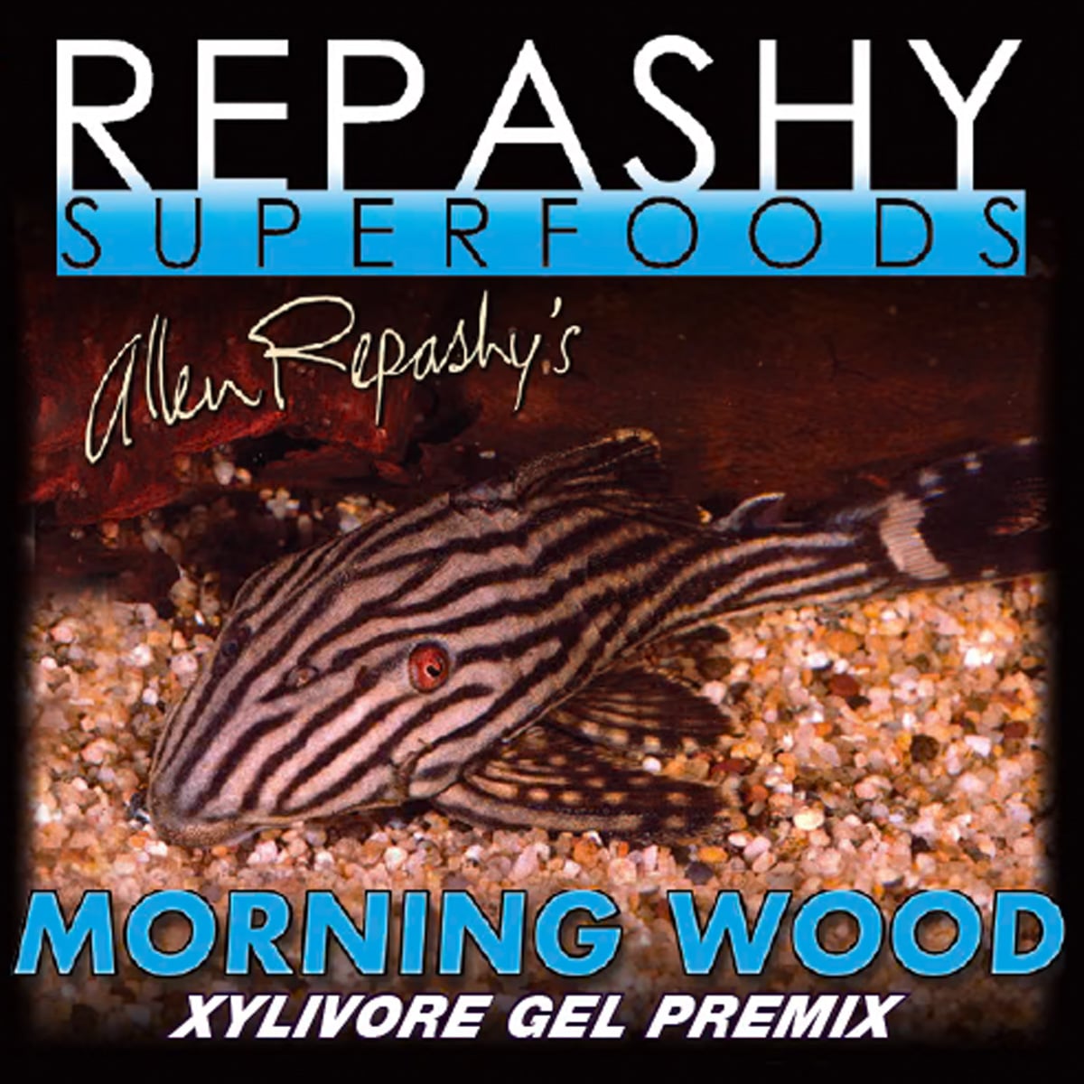 Repashy Morning Wood 340g label close-up Repashy Fish Foods