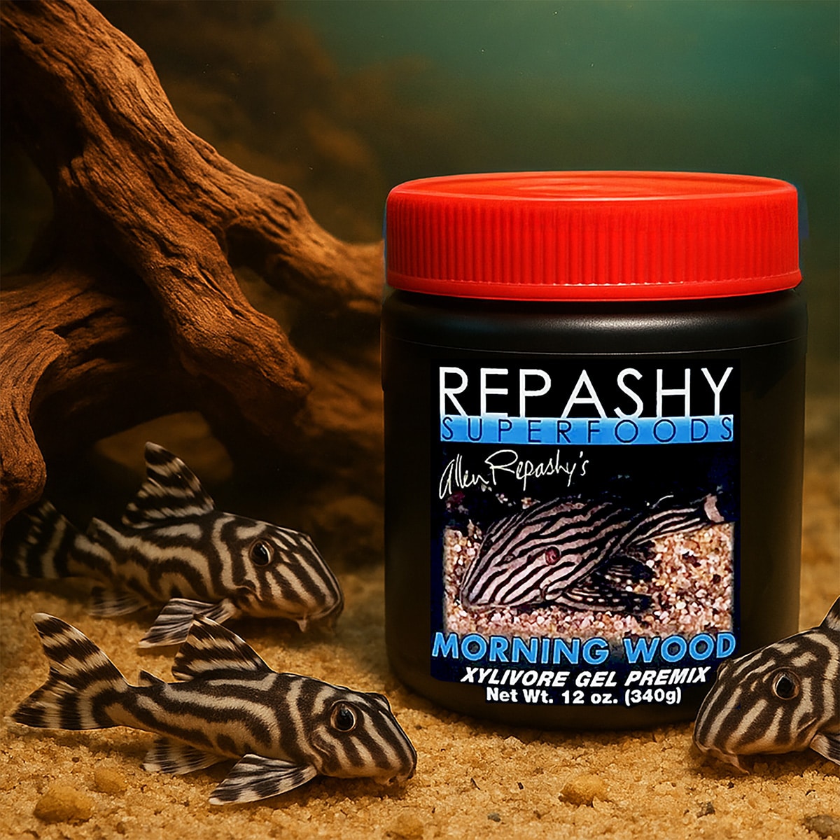 Repashy Morning Wood 340g prepared gel fish food for plecos and wood eating species
