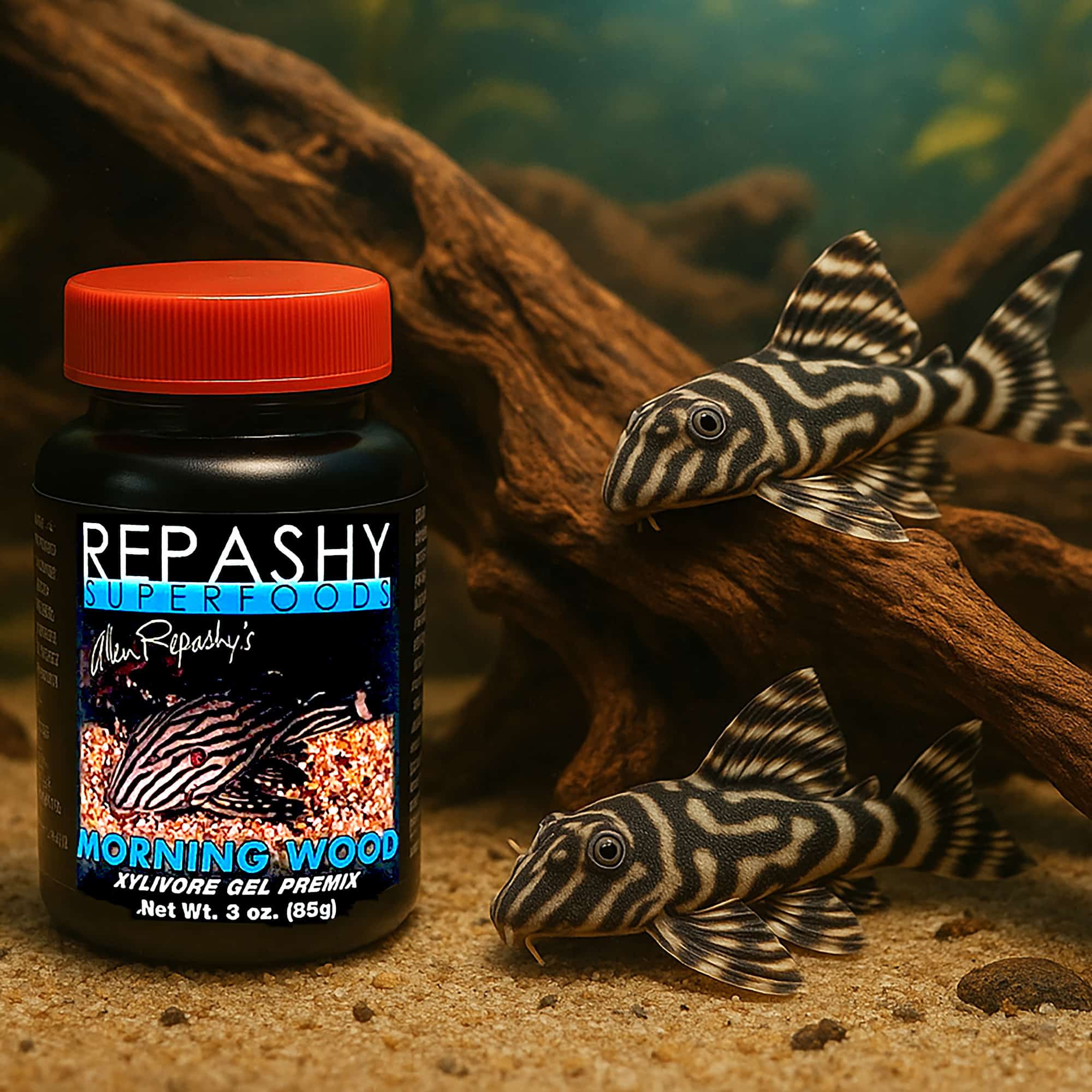 Repashy Morning Wood 85g prepared gel fish food for plecos and wood eating species