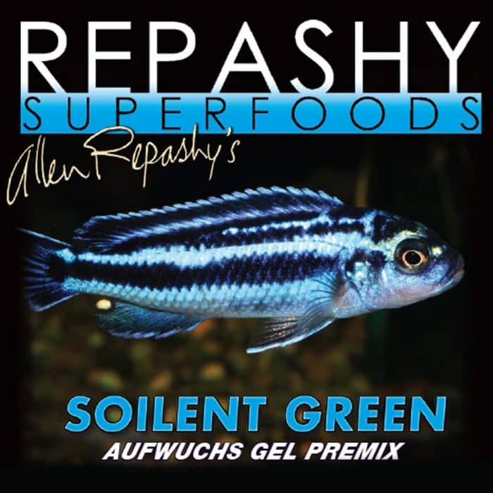 Repashy Soilent Green 85g label close-up Repashy Fish Foods