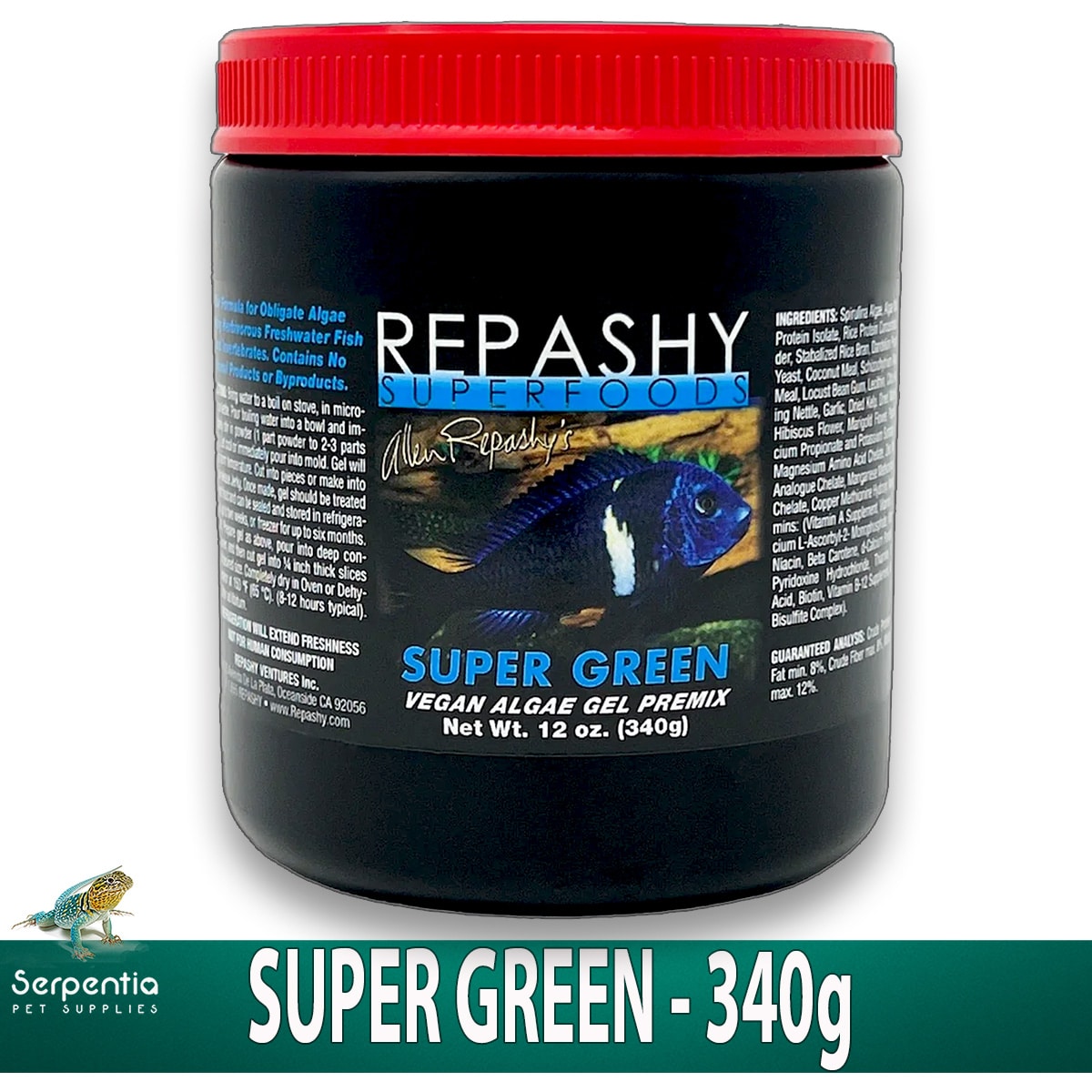 Repashy Super Green 340g herbivore and algae grazing gel fish food