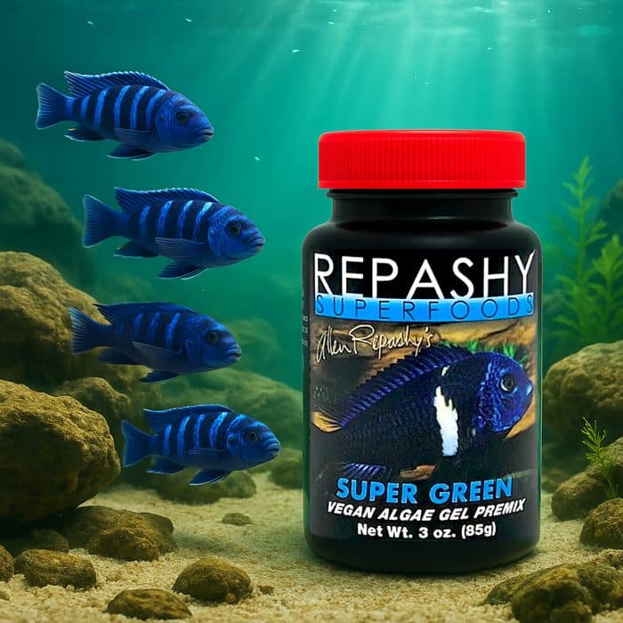 Repashy Super Green 85g prepared gel fish food for plecos mbuna and herbivorous species
