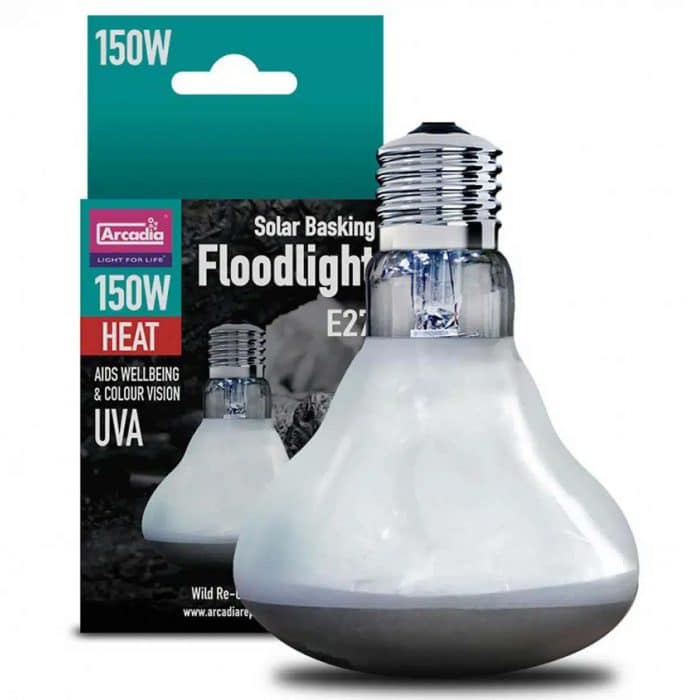 Arcadia Solar Basking Floodlight 150W Reptile Heat Lamp