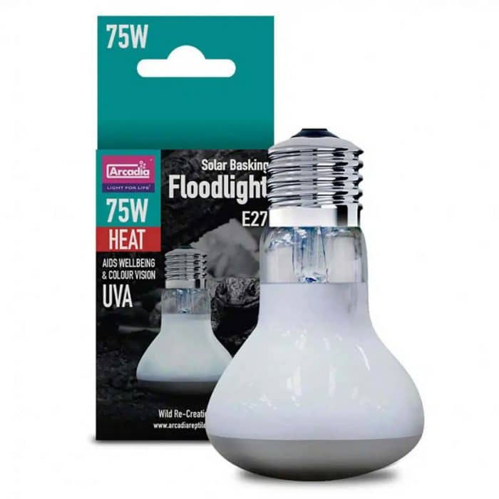 Arcadia Solar Basking Floodlight 75W Reptile Heat Lamp