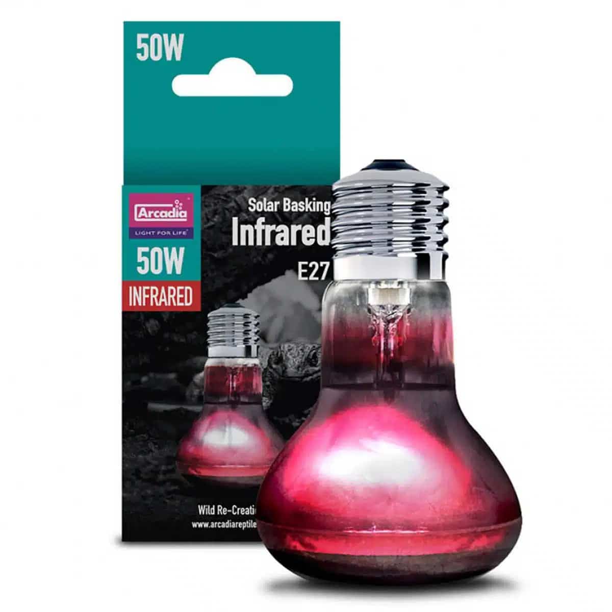 Arcadia Solar Basking Infrared 50W Reptile Heat Lamp