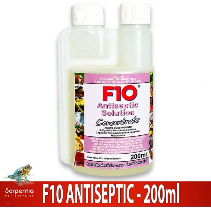 F10 Antiseptic Solution Concentrate 200ml bottle