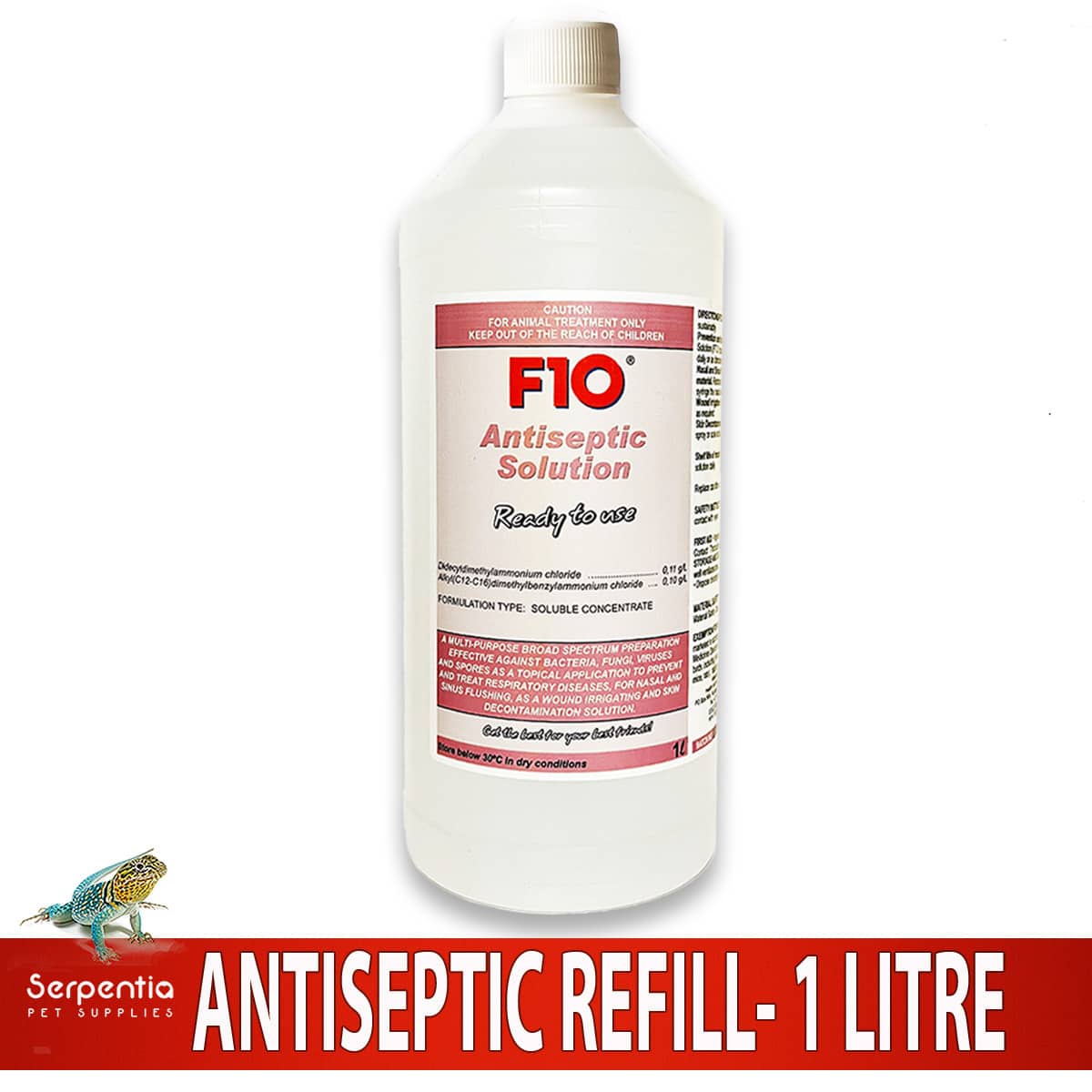 F10 Antiseptic Solution Ready To Use Refill 1 Litre