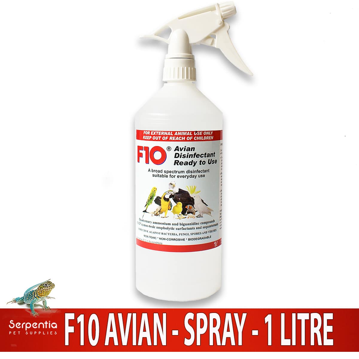 F10 Avian Disinfectant Ready To Use Spray 1 Litre bottle