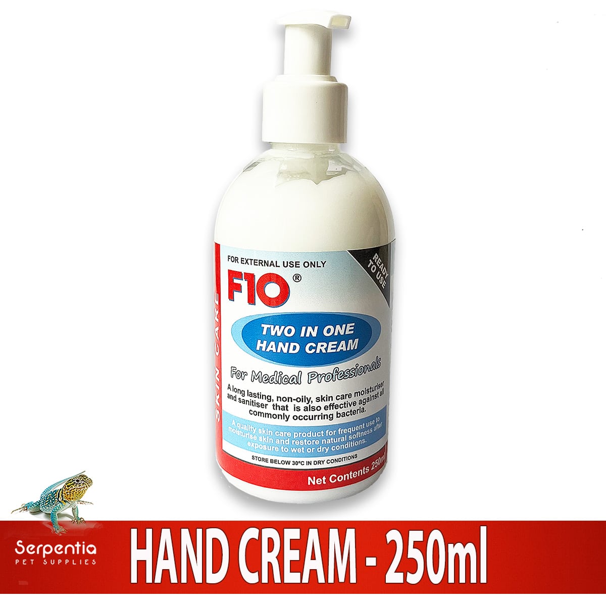 F10 Disinfectant 2 In 1 Hand Cream 250ml