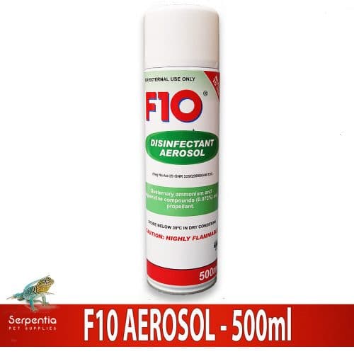 F10 Disinfectant Aerosol 500ml can