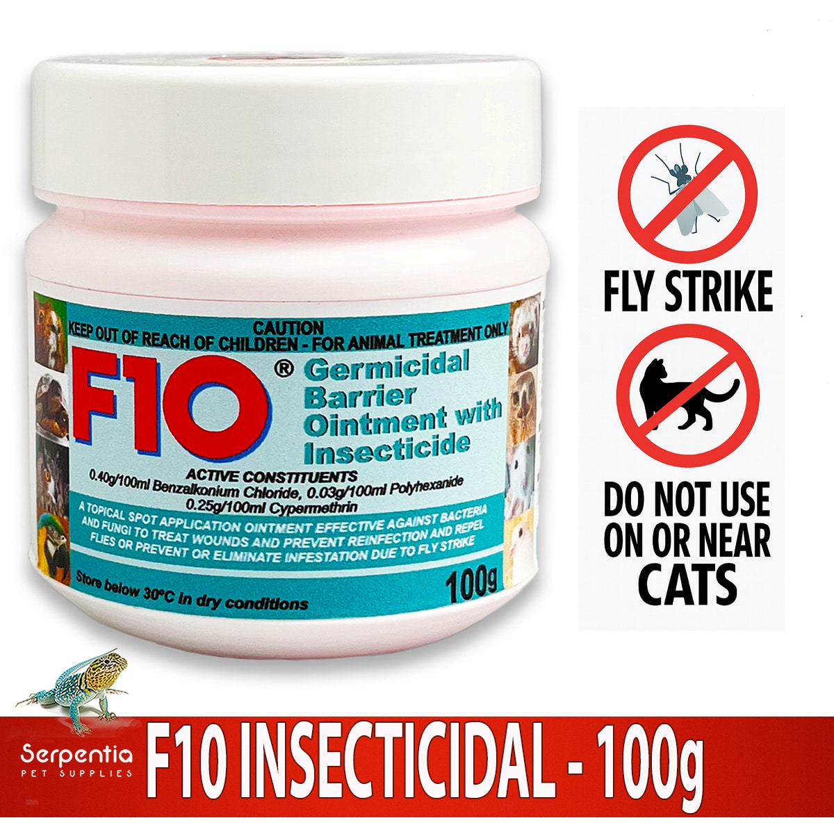F10 Germicidal Barrier Ointment with Insecticide 100g