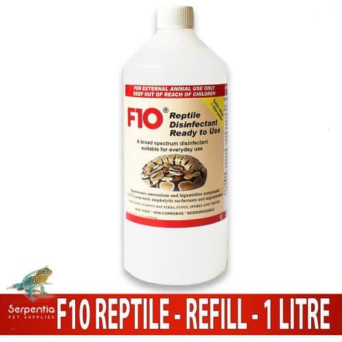 F10 Reptile Disinfectant Ready To Use Refill 1 Litre bottle