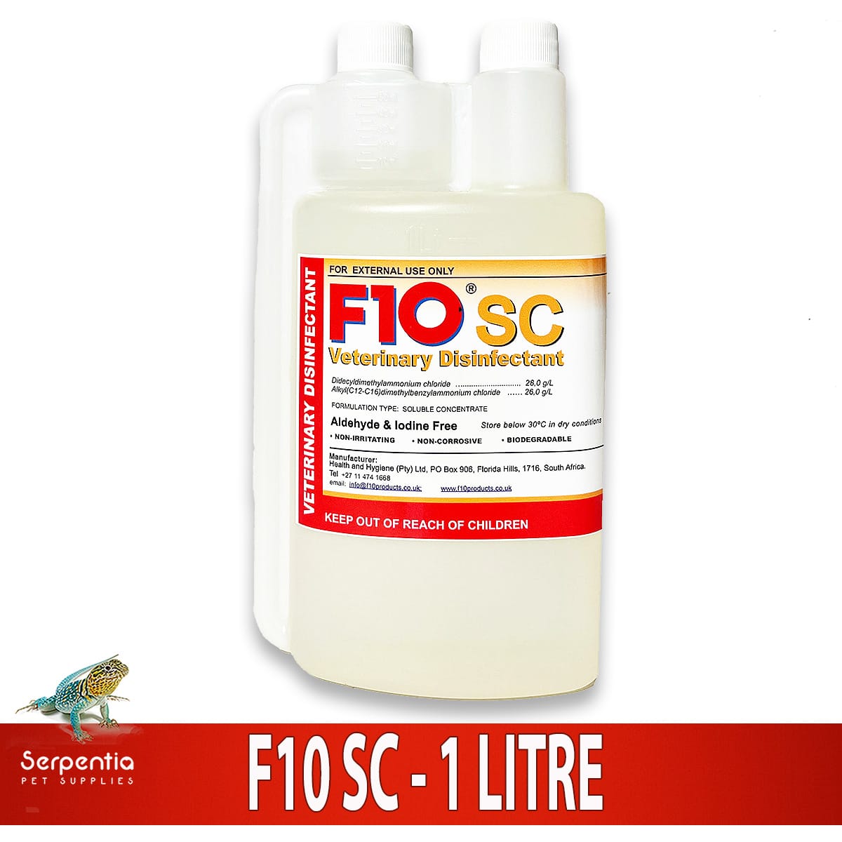 F10 SC Veterinary Disinfectant 1 Litre Concentrate bottle