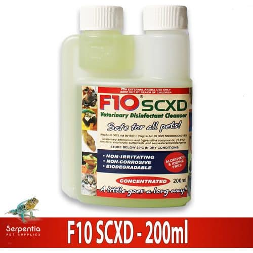 F10 SCXD Veterinary Disinfectant Cleanser 200ml bottle