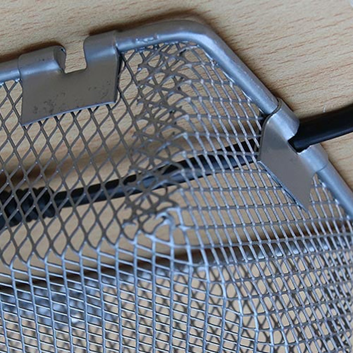 Arcadia Lamp Guard Pro 41cm hinged mesh design