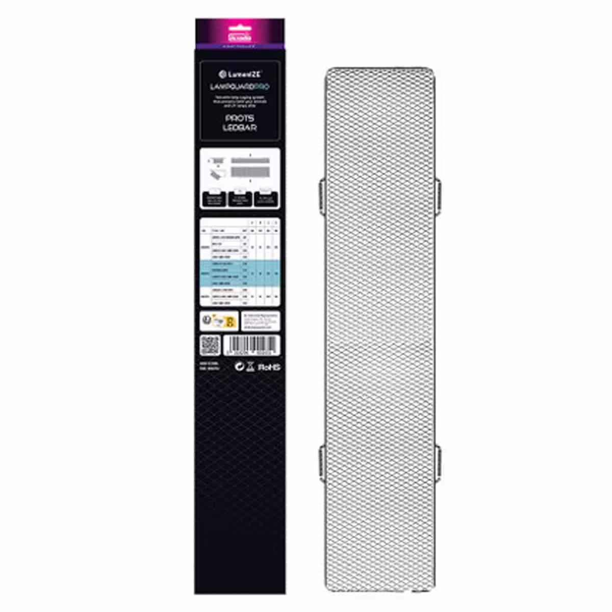 Arcadia Lamp Guard Pro 70cm UV lamp safety cage for reptile enclosures retail packaging back view