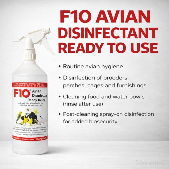 F10 avian disinfectant ready to use usage and hygiene guide
